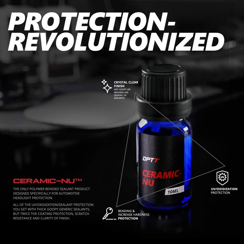 OPT7 طقم استعادة مصابيح OPT7 مع طلاء سيراميك حصري - درجة محترفي التفاصيل - مجموعة تلميع العدسات - Image 5